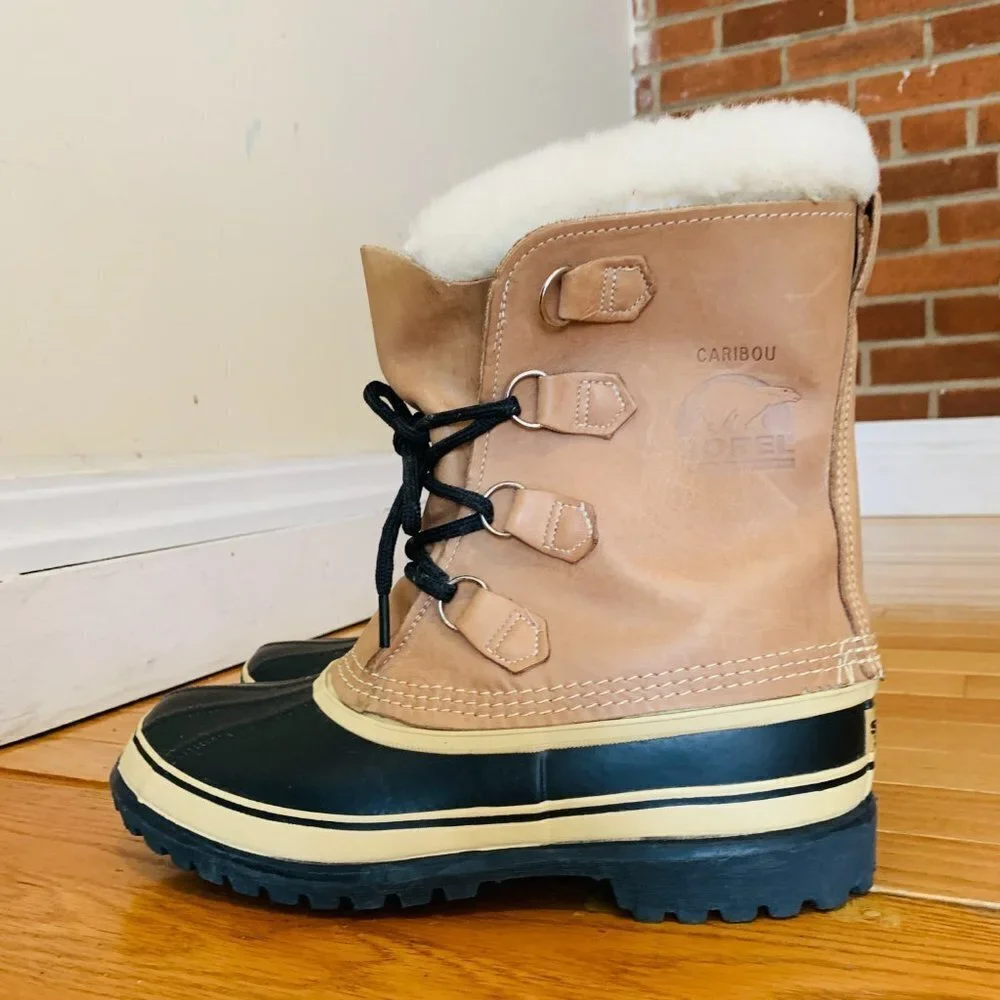 Sorel Caribou Vintage Kaufman Canada VNC Men's Size 9 Lined Hard Weather Boots